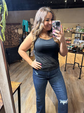 Load image into Gallery viewer, DOUBLE BLACK SCOOP NECK TOP
