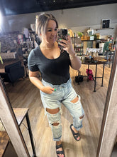 Load image into Gallery viewer, KANCAN BECCA PAPERBAG MOM JEANS
