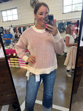 Load image into Gallery viewer, RUST TWO TONE SWEATER
