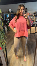 Load image into Gallery viewer, MONO B TAUPE HIGH WAISTED LEGGINGS WITH POCKETS
