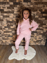 Load image into Gallery viewer, LIGHT PINK HOODIE AND SWEAT PANT SET
