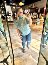 Load image into Gallery viewer, SAGE MOCK NECK SWEATER TOP
