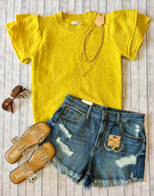 Load image into Gallery viewer, MARIGOLD  LAYERED SLEEVE TOP
