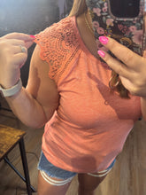 Load image into Gallery viewer, CORAL LACE TOP
