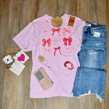 Load image into Gallery viewer, PINK BOW GRAPHIC TEE
