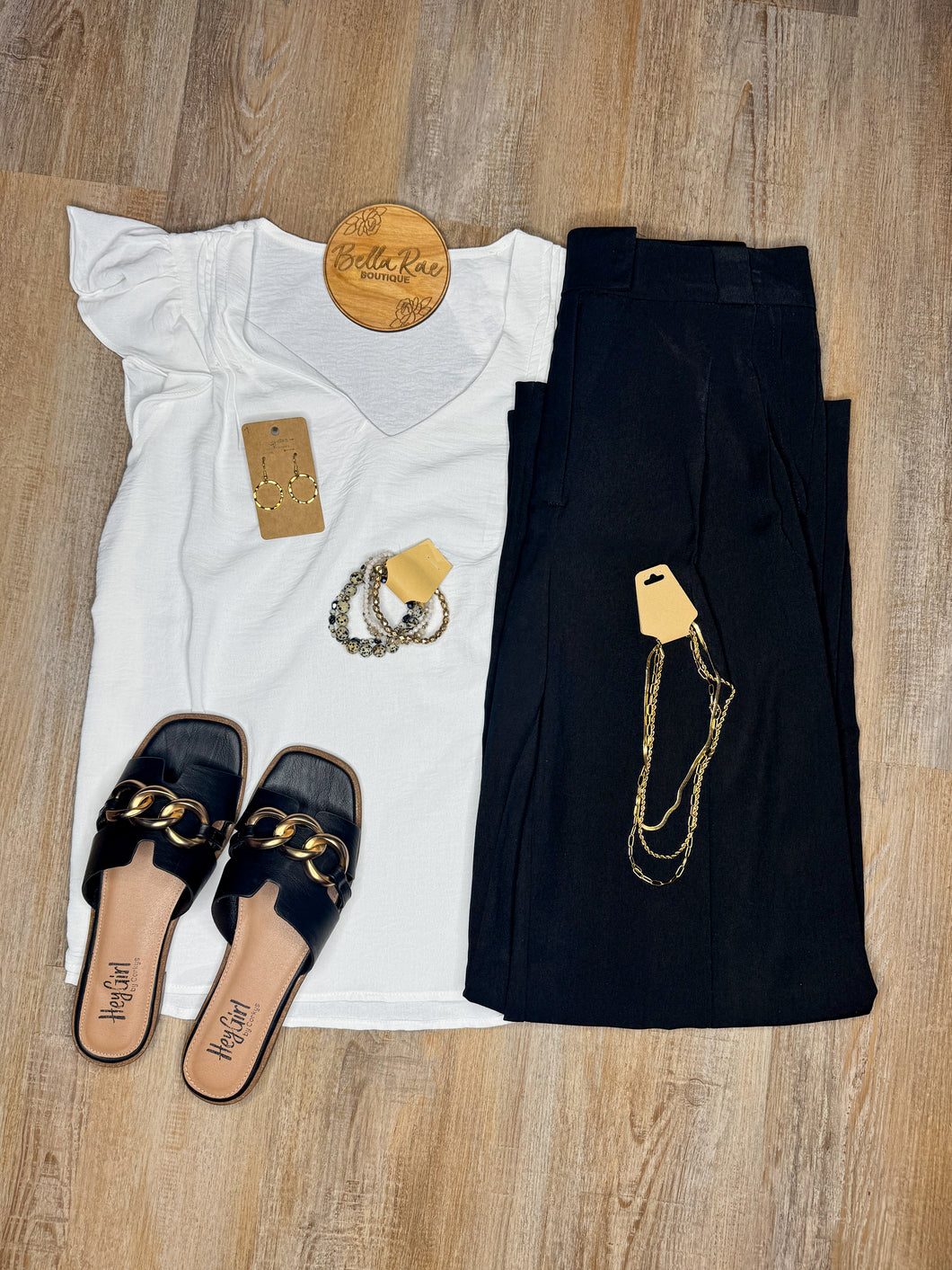 CREAM RUFFLE SLEEVE BLOUSE