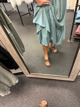 Load image into Gallery viewer, ROBINS EGG TEXTURED MIDI DRESS

