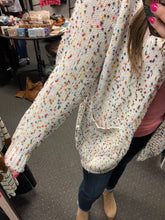 Load image into Gallery viewer, WHITE CONFETTI CARDIGAN
