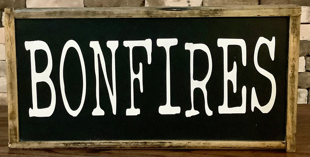 BONFIRES SIGN