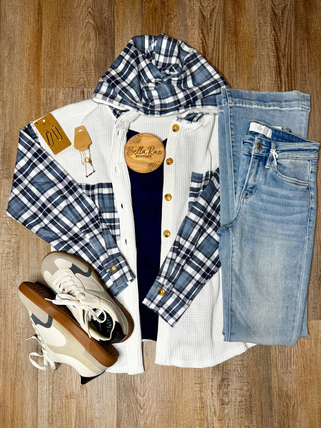 WAFFLE KNIT SHACKET