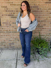 Load image into Gallery viewer, SAGE ACID WASH CROPPED SHACKET
