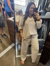 Load image into Gallery viewer, COZY STRIPED TWO PIECE SET
