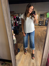 Load image into Gallery viewer, CREAM RUFFLE SLEEVE BLOUSE
