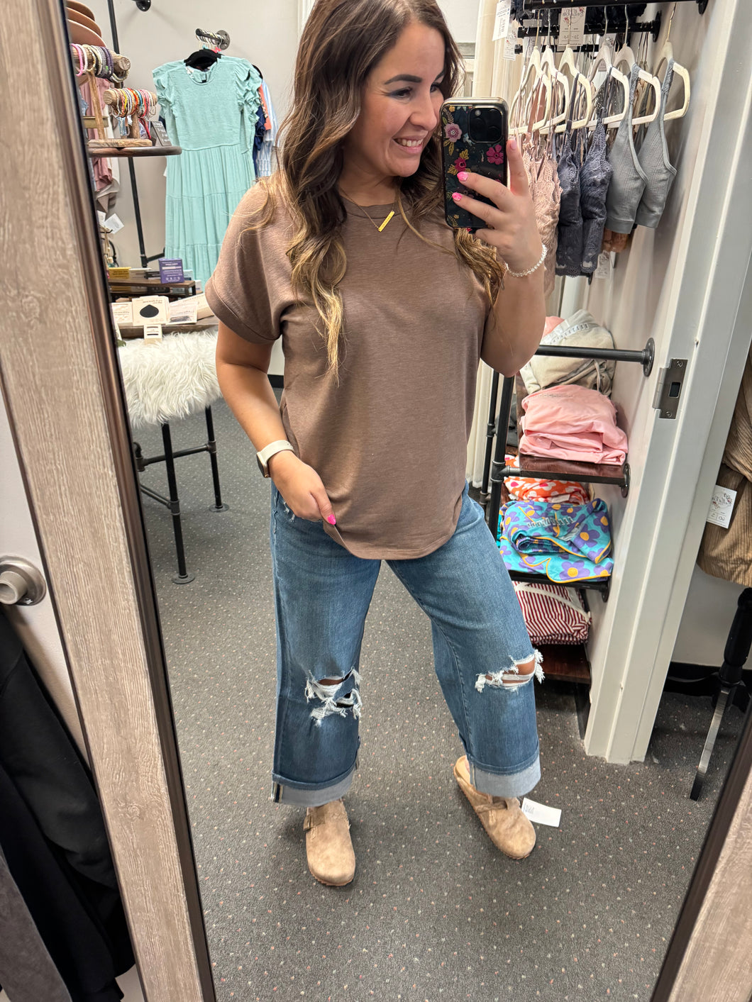 VERVET RYLEE HIGH RISE CROP