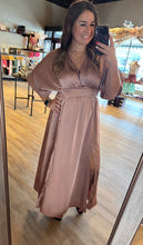Load image into Gallery viewer, NICOLE SATIN MAXI DRESS
