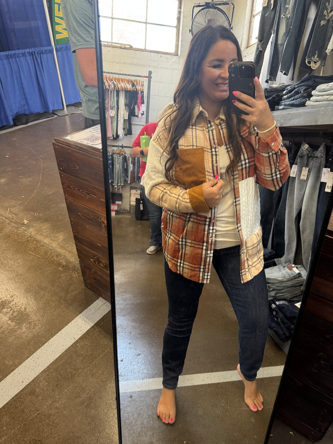 FALL PATCHWORK SHACKET