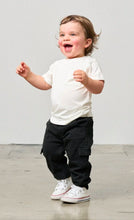 Load image into Gallery viewer, BLACK COTTON TWILL JOGGERS
