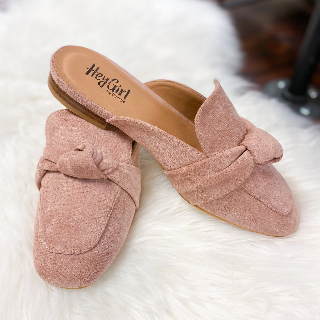 CORKY CLINGY BLUSH MULE
