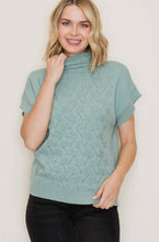Load image into Gallery viewer, SAGE MOCK NECK SWEATER TOP
