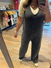 Load image into Gallery viewer, MONO B MINERAL-WASHED LOUNGE JUMPSUIT
