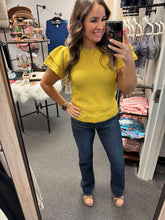 Load image into Gallery viewer, MARIGOLD  LAYERED SLEEVE TOP
