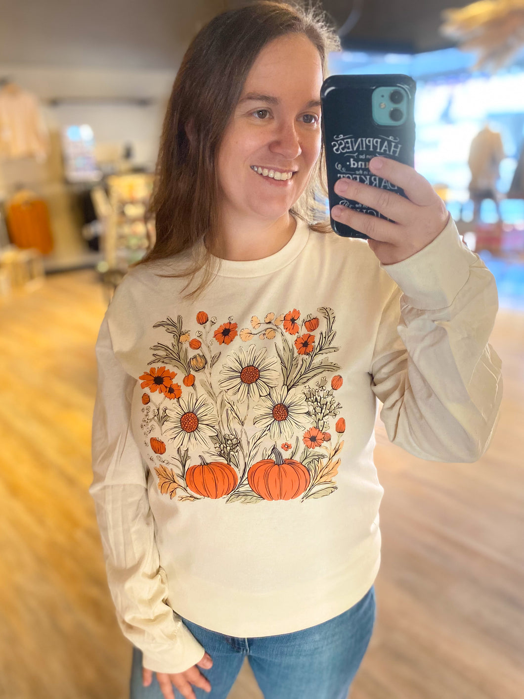 FLORAL PUMPKIN LONG SLEEVE