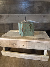 Load image into Gallery viewer, MINI WOODEN PUMPKINS WITH IRON HANDLE
