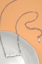 Load image into Gallery viewer, MAMA SCRIPT NECKLACE
