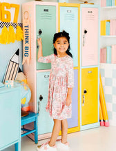 Load image into Gallery viewer, PINK BACK TO SCHOOL TWIRL DRESS

