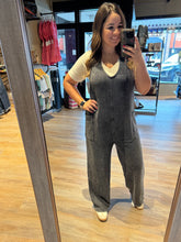 Load image into Gallery viewer, MONO B MINERAL-WASHED LOUNGE JUMPSUIT

