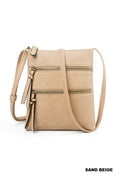 Load image into Gallery viewer, MINI TRIPLE ZIPPER CROSSBODY
