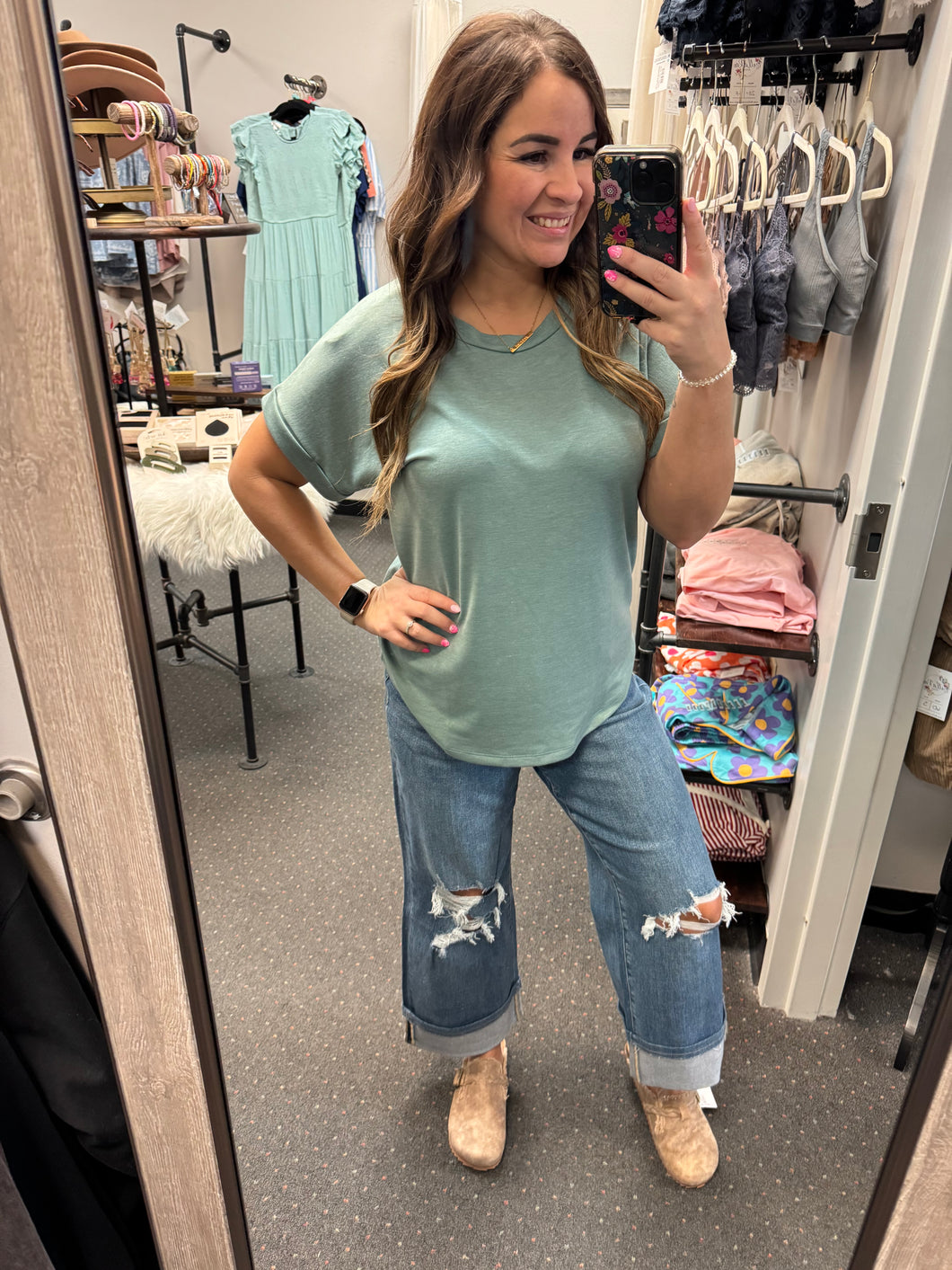 DARK SAGE TOP