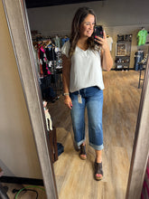 Load image into Gallery viewer, CREAM RUFFLE SLEEVE BLOUSE
