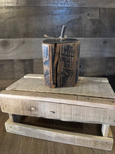 Load image into Gallery viewer, SMALL WOODEN PUMPKINS WITH IRON HANDLE
