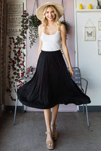 Load image into Gallery viewer, BLACK CLASSIC MIDI SKIRT
