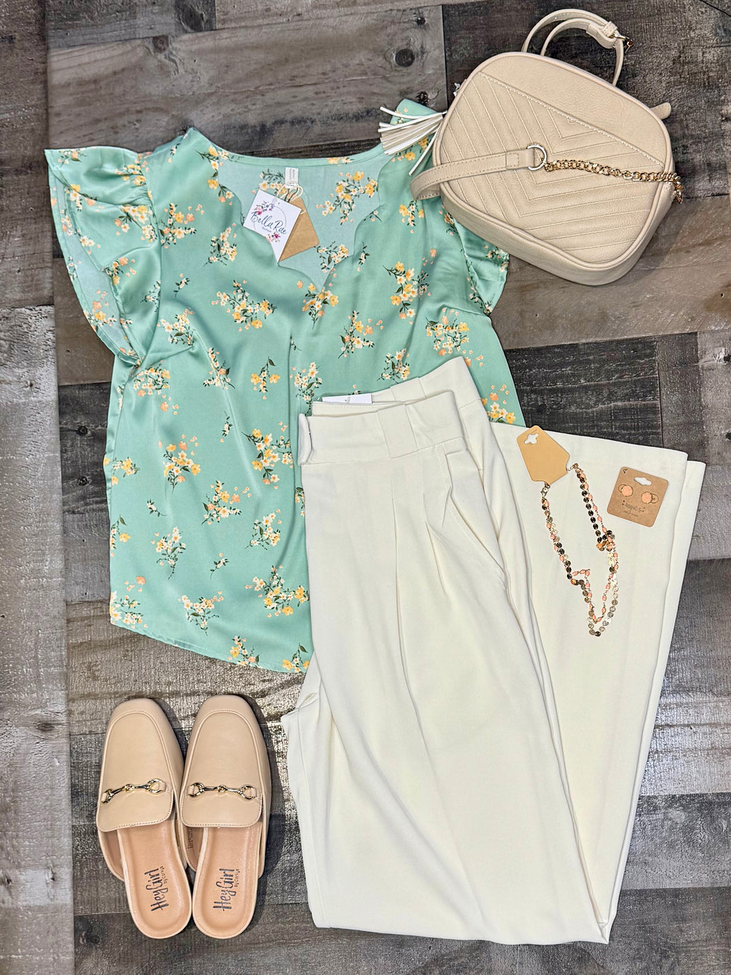 FLORAL SATIN BLOUSE
