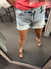 Load image into Gallery viewer, RISEN TAYLOR HIGH RISE ACID WASH SHORTS

