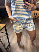 Load image into Gallery viewer, BLUE STRIPE KNIT SET
