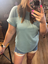 Load image into Gallery viewer, SEA GRASS WAFFLE TOP
