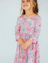 Load image into Gallery viewer, PINK BACK TO SCHOOL TWIRL DRESS
