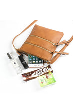 Load image into Gallery viewer, MINI TRIPLE ZIPPER CROSSBODY
