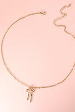 Load image into Gallery viewer, LONG BOW GOLD NECKLACE
