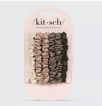 Load image into Gallery viewer, KITSCH PETITE SATIN SCRUNCHIES
