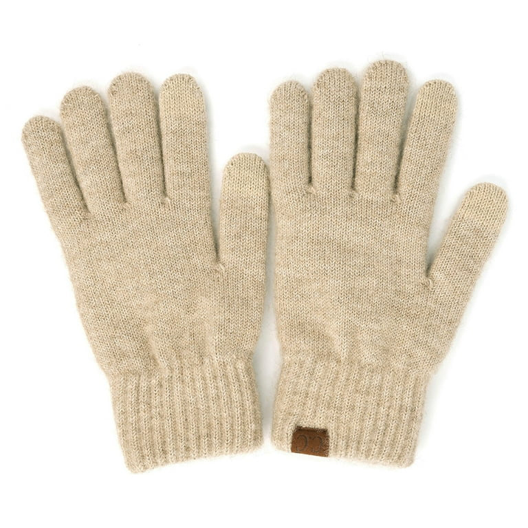 CC HEATHER KNIT GLOVES