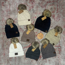 Load image into Gallery viewer, CC FUR POM BEANIE
