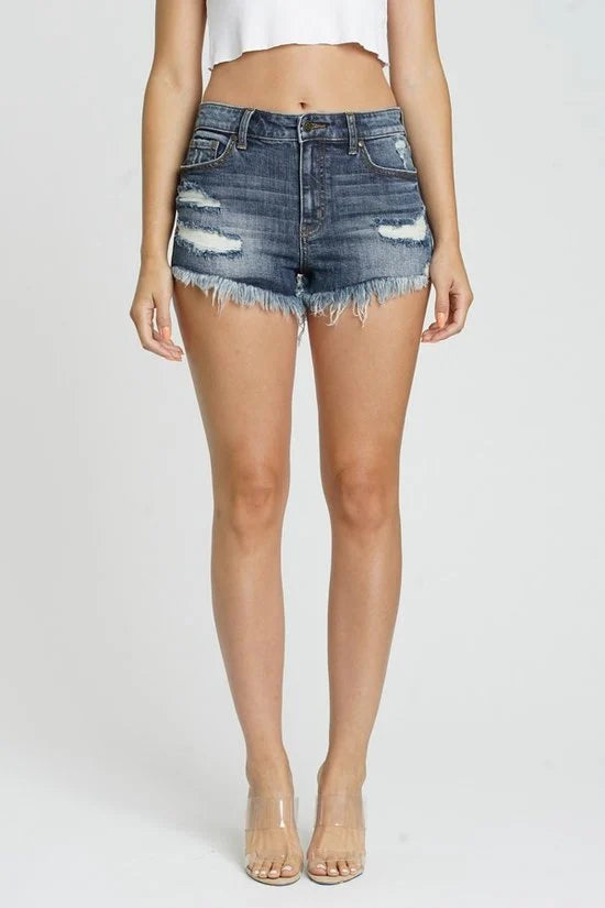 EUNINA LULU HIGH RISE CUT OFF SHORTS