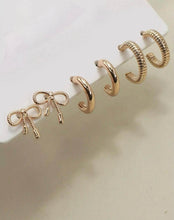 Load image into Gallery viewer, GOLD HUGGIE HOOP TRIO EARRINGS
