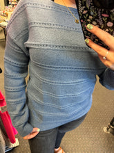 Load image into Gallery viewer, NAVY BLUE KNIT TOP
