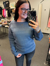 Load image into Gallery viewer, NAVY BLUE KNIT TOP
