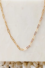 Load image into Gallery viewer, GOLD PAPERCLIP NECKLACE
